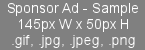 Sample Sponsor Ad